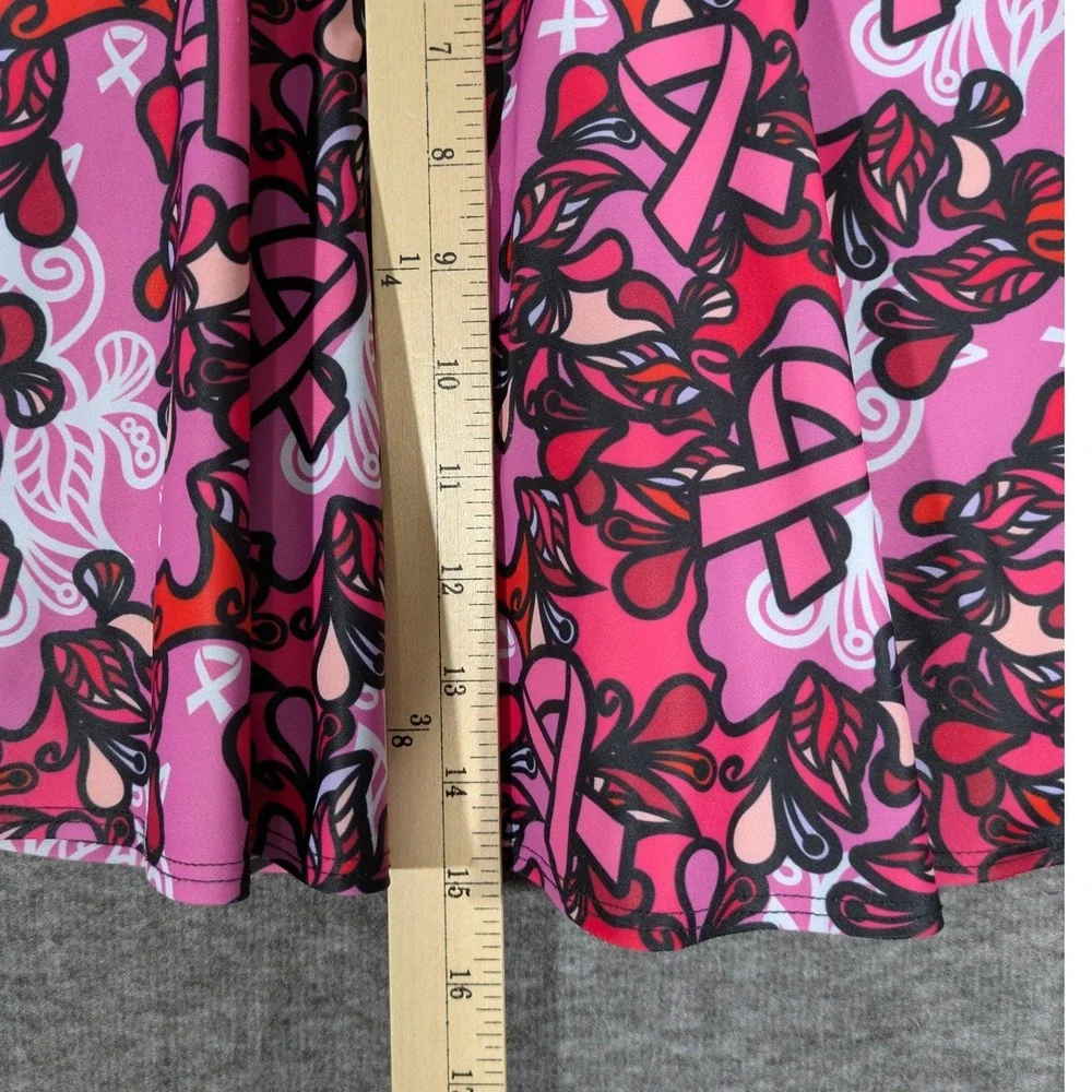 Bolder Athletic Wear Breast Cancer Awareness Pink Ribbon Skort Pockets Small